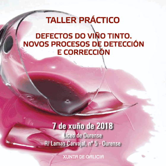 TALLER PRÁCTICO – Defectos do viño tinto. Novos procesos de detección e corrección